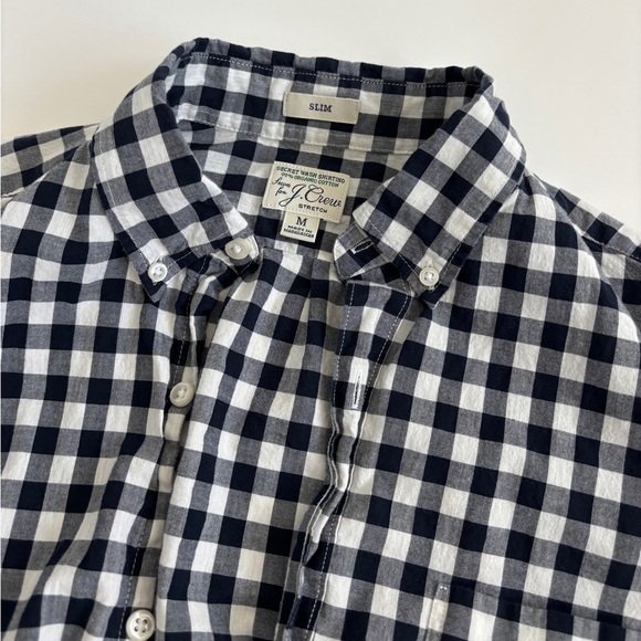 Jcrew Men’s Slim Medium Gingham Button Shirt - Picture 4 of 4